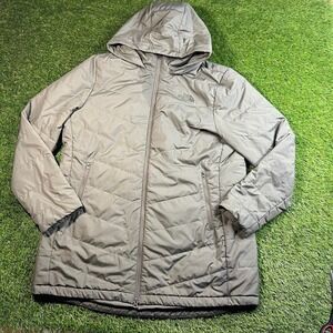 The North Face Tamburello Parka Womens Gray Hooded Insulated Jacket XL READ